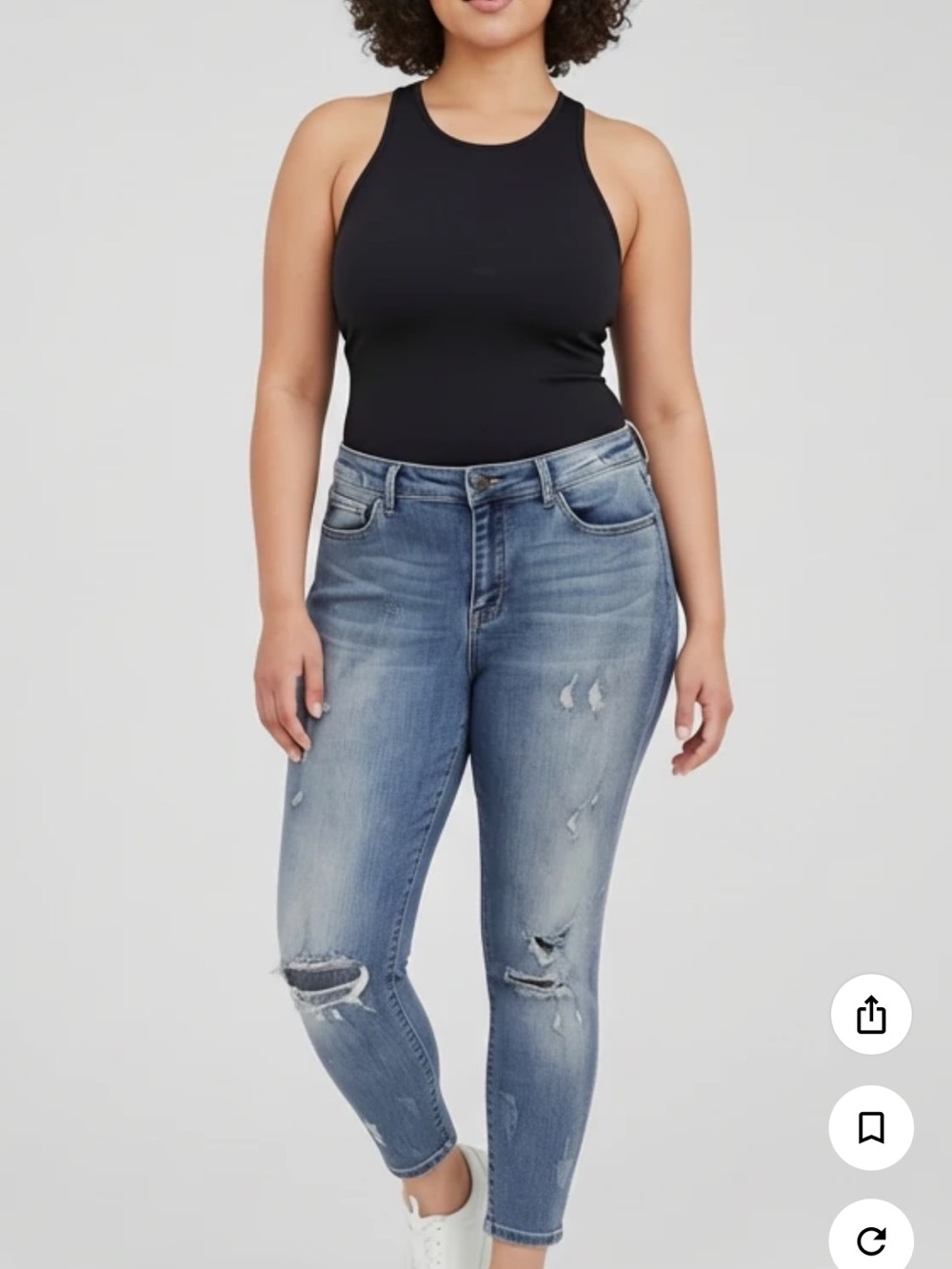 Judy Blue Light Blue Distressed jeans with paint splatter look